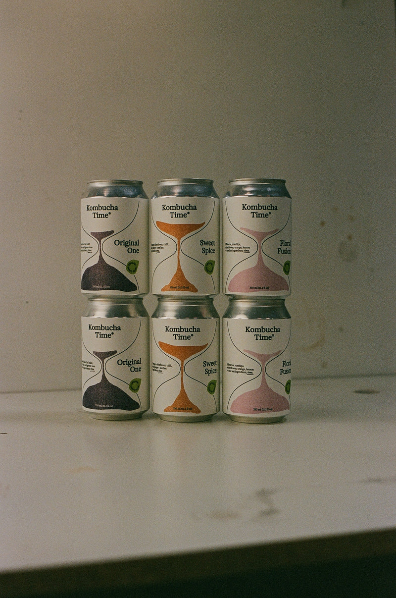 Smagskassen – 12 dåser kombucha | Kombucha Time